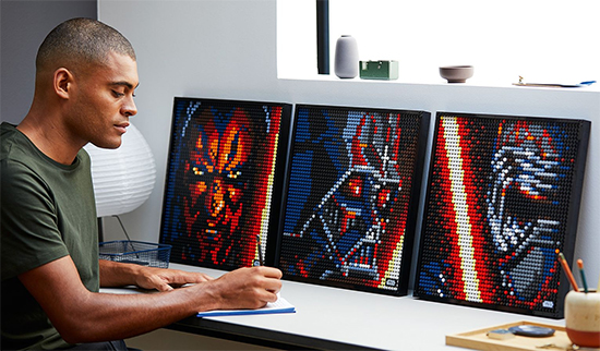 Star Wars Sith Lego Art Displays