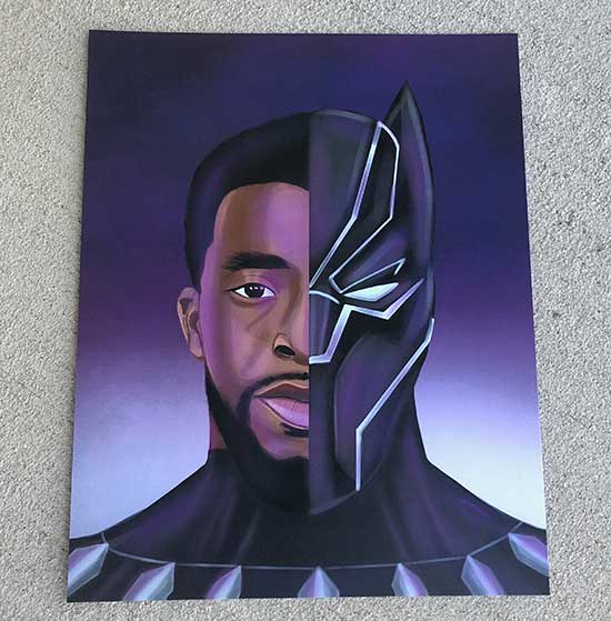 Black Panther art by Eugene Java.