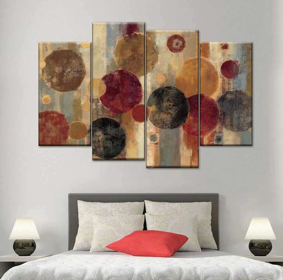 Canvas Prints on bedroom wall