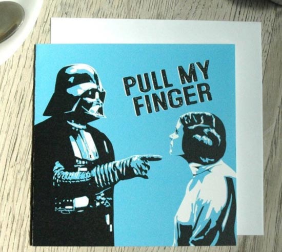 Funny Darth Vader Fathers Day Card