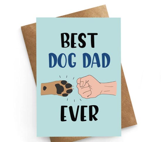 Funny Fathers Day card for pet owners