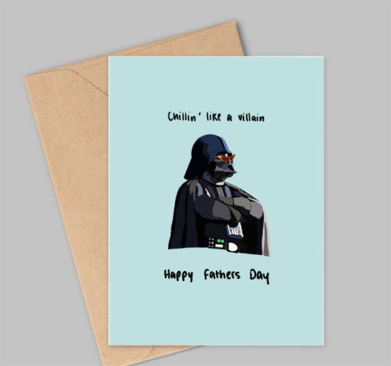 Darth Vader Fathers Day card