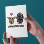 Mandalorian Fathers Day Card