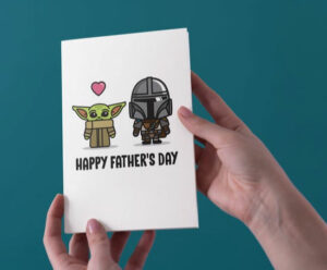 Mandalorian Fathers Day Card