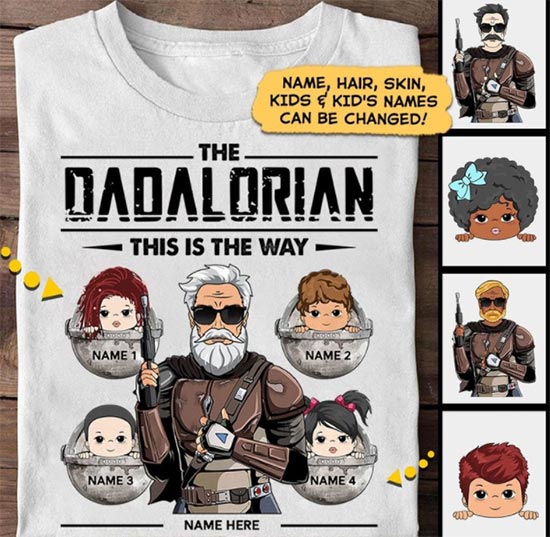 Personalized Dadalorian Shirt